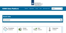 Print screen of the KNMI Data Platform